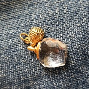 Perfume Bottle Crystal Pendant